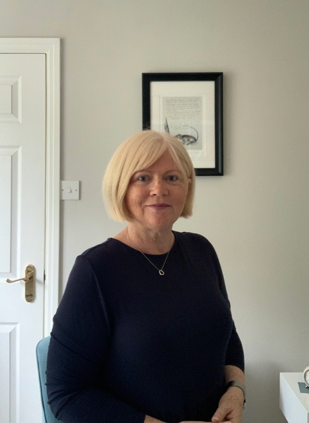 Karin Hughes, counsellor, in her consulting room
